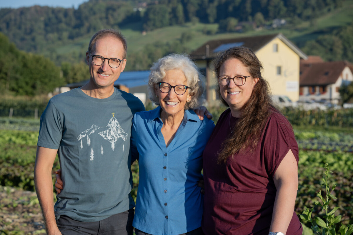 Liselotte und Werner Brauchart-Moos und Anna Moos